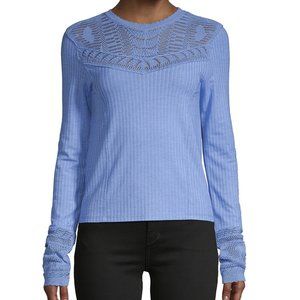 Free People Pointelle Ribbed Top